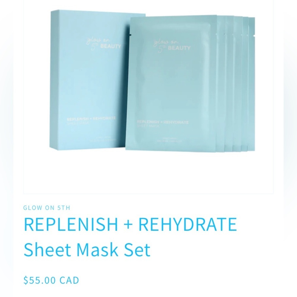 Glow on 5th beauty sheet masks